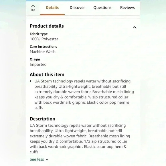 Girls Under Armor Boat House Jacket Girls' Train To Game Jacket size XL - Picture 10 of 10